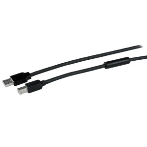 StarTech.com [USB2HAB50AC] 15m USB 2.0 ANeBus[^[P[u A^Cv IX - B^Cv IX ubN