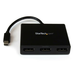 StarTech.com [MSTMDP123DP] 3|[gMSTnu Mini DisplayPort - 3x DsiplayPort }`j^[Xvb^ 4KΉ ~jfBXvC|[g(IX) - 3|[g fBXvC|[g(X) WindowŝݑΉ