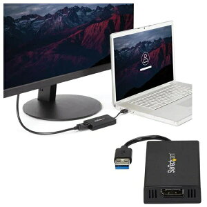 StarTech.com [USB32DP4K] USB 3.0ڑ4KΉDisplayPortOtOtBbNA_v^ DisplayLinkF Ultra HDΉ 1x USB 3.0 ^CvA(IX) - 1x fBXvC|[g(X)