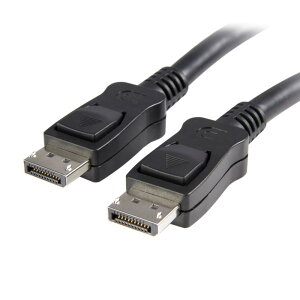StarTech.com [DISPL1M] DisplayPort 1.2�P�[�u�� ���b�`�t���R�l�N�^ 1m �f�B�X�v���C�|�[�g/DP (�I�X) - �f�B�X�v���C�|�[�g/DP (�I�X) 4K�f���o�͂ɑΉ�