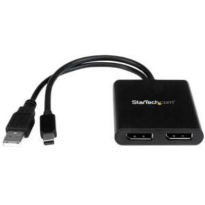 StarTech.com [MSTMDP122DP] 2|[gMSTnu Mini DisplayPort - 2x DsiplayPort }`j^[Xvb^ 4KΉ ~jfBXvC|[g(IX) - 2|[g fBXvC|[g(X) WindowŝݑΉ