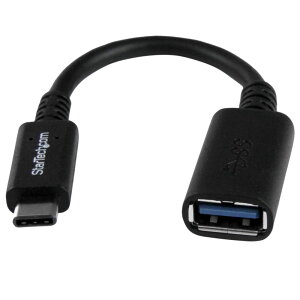 StarTech.com [USB31CAADP] 15cm ubN USB 3.1 Type-C - USB 3.0 ^CvA ϊA_v^ Type-C/ USB-C (24s) IX - ^CvA (9s) X o[VufUC USB 3.1 Gen 1 (5 Gbps) KiΉ