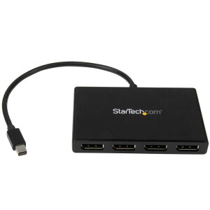 StarTech.com [MSTMDP124DP] 4|[gMSTnu Mini DisplayPort - 4x DsiplayPort }`j^[Xvb^ 4KΉ ~jfBXvC|[g(IX) - 4|[g fBXvC|[g(X) WindowŝݑΉ