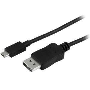 StarTech.com [CDP2DPMM1MB] USB-C - DisplayPortfBXvCϊP[u USB Type-C - fBXvC|[gϊA_v^ 1m 4K/60Hz ubN