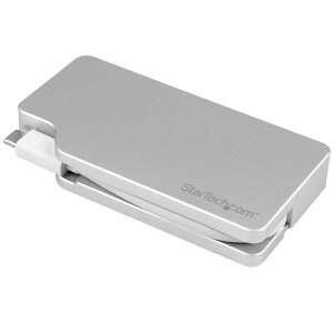 StarTech.com [CDPVGDVHDMDP] USB Type-Cڑ}`fBXvCA_v^ 4K/30HzΉ Vo[ VGA/DVI/HDMI/mDPo͑Ή