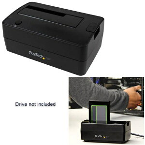 StarTech.com [SDOCKU313] N[h2.5/3.5C`HDD/SSDhbLOXe[V USB 3.1 Gen 2(10Gbps)Ή[_[C^[ SATA 3.0/ UASPΉ