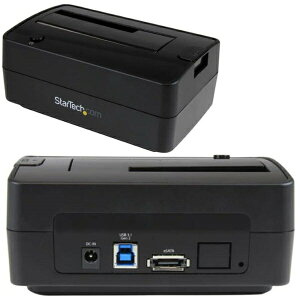 StarTech.com [SDOCKU313E] N[h2.5/3.5C`HDD/SSDhbLOXe[V USB 3.1(10Gbps)/eSATAڑΉ[_[C^[ USB B-Aϊ/ USB B - CϊP[u