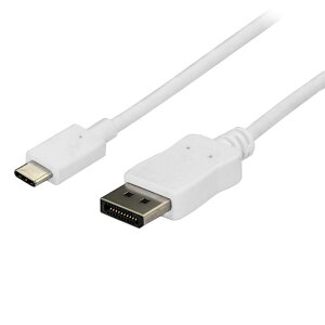 StarTech.com [CDP2DPMM6W] USB-C - DisplayPortfBXvCϊP[u USB Type-C - fBXvC|[gϊA_v^ 1m 4K/60Hz zCg