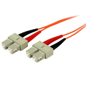 StarTech.com [50FIBPSCSC3] 3m ���t�@�C�o�[�P�[�u��(���p�b�`�R�[�h) OFNP �v���i����R�O���[�h �}���`���[�h�Ή� �R�A�a50�~�N����/�c�a125�~�N���� 2�cDuplex SC-SC�R�l�N�^
