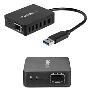 StarTech.com [US1GA30SFP] USB 3.0 - t@Co[ϊA_v^ I[vSFP 1000Base-SX/LX Windows/ Mac/ LinuxΉ USBlbg[NA_v^