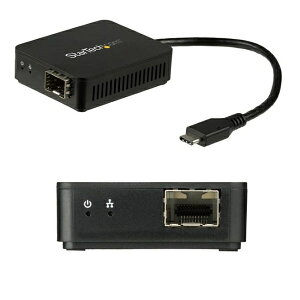 StarTech.com [US1GC30SFP] USB-C - t@Co[ϊA_v^ I[vSFP 1000Base-SX/LX Windows/ Mac/ LinuxΉ USBlbg[NA_v^
