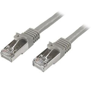 StarTech.com [N6SPAT1MGR] �J�e�S��6 LAN�P�[�u�� 1m �O���[ �c���܂�h�~RJ45�R�l�N�^ S/FTP(2�d�V�[���h�c�C�X�g�y�A)�P�[�u��