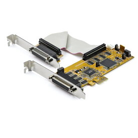 StarTech.com [PEX8S1050LP] 8ポートシリアルRS232C増設PCI Expressカード 16550 UART D-Sub(44ピン-9ピン)変換ブレークアウトケーブル付属