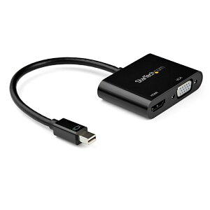 StarTech.com [MDP2VGAHD20] Mini DisplayPort-HDMI VGAϊA_v^ 4K/60Hz Thunderbolt 2/T_[{g2VGA/HDMIɕϊ