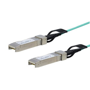 StarTech.com [SFP10GAOC5M] SFP+ �A�N�e�B�u���P�[�u�� 5m Cisco��SFP-10G-AOC5M�݊�AOC�P�[�u�� 10GbE