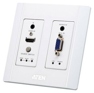 ATEN [VE2812AUST/ATEN] HDMI & VGA HDBaseT�g�����X�~�b�^�[(US�E�H�[���v���[�g�APOH�^�C�v)