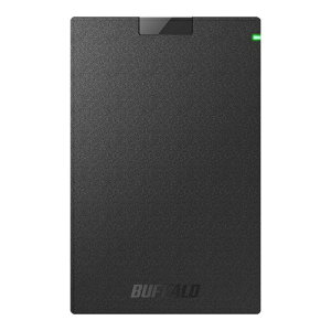 �o�b�t�@���[ [HD-PGAC2U3-BA] USB3.2(Gen1)�Ή��|�[�^�u��HDD Type-C�P�[�u���t 2TB �u���b�N