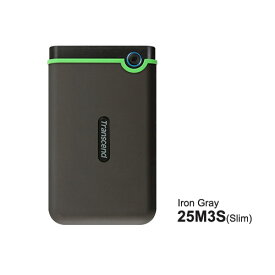 トランセンドジャパン [TS1TSJ25M3S] 1TB Slim StoreJet2.5” M3S Portable USB3.1 Gen1 Iron Gray