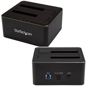 StarTech.com [SDOCK2U33V] N[hSATA3.0ΉHDD/SSDhbLOXe[V 2x 2.5/3.5C`hCuΉ USB 3.0ڑ
