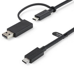 StarTech.com [USBCCADP] USB Type-C P[u/1m/USB-C-USB-AϊA_v^t/USB-C-USB-C(10Gbps & 100W PDΉ)/USB-A-USB-C(5GbpsΉ)/USB-C & USB-AΉhbLOXe[VpP[u