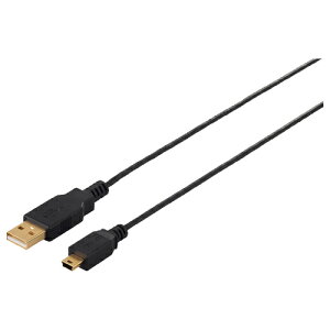 BUFFALO [BSUAMNSM215BK] USB2.0�P�[�u�� (A to miniB) �X�����^�C�v 1.5m �u���b�N