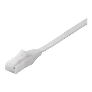 BUFFALO [BSLS6AFU20WH] Cat6A �c���̐܂�Ȃ�LAN�P�[�u�� �t���b�g �X�g���[�g 2m �z���C�g