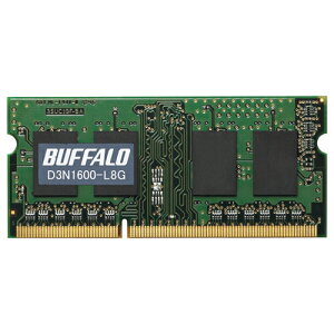 obt@[ [D3N1600-L8G] PC3L-12800(DDR3L-1600)Ή 204PIN DDR3 SDRAM S.O.DIMM 8GB