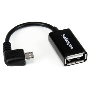 StarTech.com [UUSBOTGRA] 12cm L^Micro USB - USB OTGϊA_v^ }CNUSBzXgP[u USB A^Cv X[USB Micro-B^Cv IX