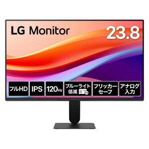 LG Electronics Japan [24U411A-B] 23.8�C���` �t���f�B�X�v���C(1920x1080/IPS/�A���`�O���A/D-Sub/HDMI/120Hz/3�N�ۏ�)