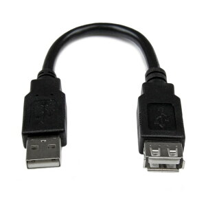 StarTech.com [USBEXTAA6IN] 15cm USB2.0A_v^P[u USB A(IX)-USB A(X) ubN