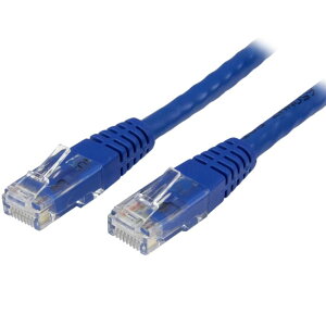 StarTech.com [C6PATCH1BL] 30cm Cat6�Ή�LAN�P�[�u�� �u���[ �J�e�S��6�Ή��C�[�T�l�b�gUTP�P�[�u�� ���[���h�����ς�RJ45�R�l�N�^