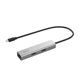 バッファロー [LUD-U3-CU301SV] USB-Cドッキングステーション5ポートPD非対応 シルバー
