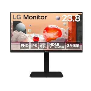 LG Electronics Japan [24BA450-B] 23.8C` tfBXvC(1920x1080/IPS/A`OA/D-Sub/HDMI/DP/100Hz/`g/XCx//s{bg/3Nۏ)
