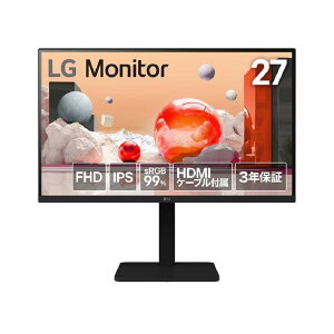LG Electronics Japan [27BA450-B] 27C` tfBXvC(1920x1080/IPS/A`OA/D-Sub/HDMI/DP/100Hz/`g/XCx//s{bg/3Nۏ)