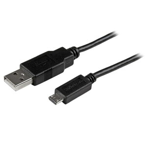 StarTech.com [USBAUB1MBK] }CNUSB[dP[u 1m/USB-A(4s IX)-USB Micro-B(5s IX)/P[XOɏ[dłXP[u/Ct^Cۏ