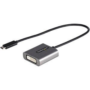 StarTech.com [CDP2DVIEC] USB-C-DVI fBXvCϊA_v^/USB Type-C(DP Alt[h)-DVI-D rfIRo[^/HDMINbN[gΉDVIj^[4K30Hz/1920x1200 1080p/30cmA_v^̌^P[u/Thunderbolt 3