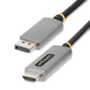 StarTech.com [133DISPLAYPORTHDMI21] DisplayPort 1.4-HDMI 2.1ϊP[u/2m/8K60Hz/4K144Hz/IX-IX/HDR10/HDCP 2.3/7.1chI[fBI/ubN/fBXvC j^[ ϊA_v^[/fBXvC|[g Ro[