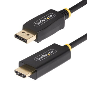 StarTech.com [10F-DP-HDMI-4K60-HDR] DisplayPort 1.4-HDMI 2.0bϊP[u/3m/4K60Hz/ANeBu/HDR HBR3/掿 rfIRo[^[