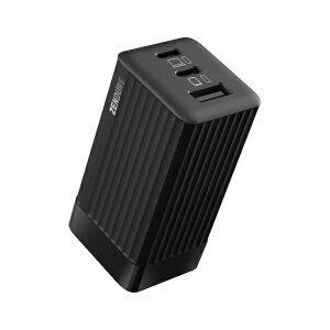 ZENDURE [ZD3P65PD-B-JP] (菤i)SuperPort S3 X}[gtHEm[gPC[d\/USB GaN ACA_v^ PowerDelivery 65Wo͑Ή 3|[g ubN
