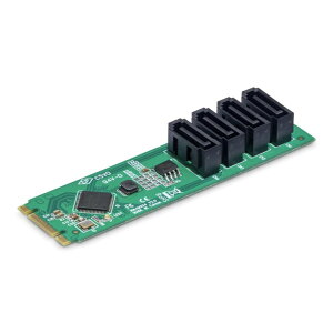StarTech.com [4P-SATA-M2-ADAPTER] M.2-SATAA_v^[J[h/4|[g/M.2 PCIe 3.0-SATA HDD/SSD/ASM1064/Windows macOS Linux/M.2 NVMe SATAk ݗp ϊJ[h