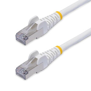 StarTech.com [NLWH-3M-CAT8-PATCH] CAT8 LAN�P�[�u��/3m/�z���C�g/25G/40G 2000MHz/100W PoE++/S/FTP/�X�i�b�O���X/�ቌ�[���n���Q��/�t���[�N������/�J�e�S��8 �C�[�T�l�b�g�P�[�u��