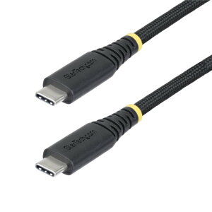 StarTech.com [S2CEPR3M-USB-CABLE] USB-C�P�[�u��/3m/USB 2.0/Type-C to Type-C/240W 5A PD EPR�Ή�/USB-IF/�I�X-�I�X/�u���b�N/���ϋv �����[�d �f�[�^�]��