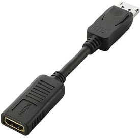 エレコム [AD-DPHBK] DisplayPort-HDMI変換アダプタ/ディスプレイポートオス-HDMIメス