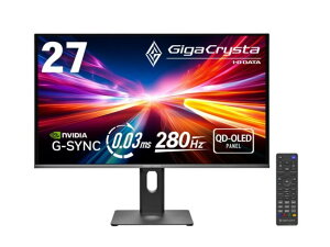ACEI[Ef[^@ [LCD-GDQ271UEL] QD-OLED(L@EL)̗p 280Hz&WQHDΉ27^Q[~Oj^[uGigaCrystav