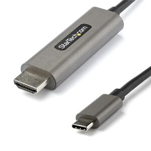 StarTech.com [CDP2HDMM3MH] USB-C-HDMI ϊP[u/3m/4K 60Hz/HDR10/UHDΉ USB Type-C to HDMI 2.0b ϊA_v^[/Typec-HDMI P[u/DP 1.4I^l[g[h/HBR3