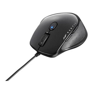 BUFFALO [BSMBU510SBK] �L�� BlueLED 5�{�^�� �l�I�t�B�b�g�}�E�X S�T�C�Y �u���b�N