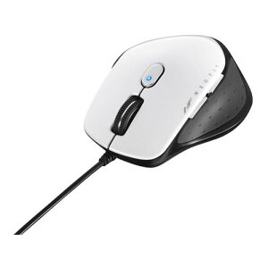 BUFFALO [BSMBU510SWH] �L�� BlueLED 5�{�^�� �l�I�t�B�b�g�}�E�X S�T�C�Y �z���C�g