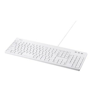 BUFFALO [BSKBU310WHZ] USB�ڑ� �L���t���L�[�{�[�h �ې􂢑Ή� �z���C�g
