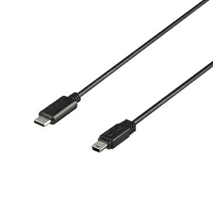 �o�b�t�@���[ [BU2CMN05BK] USB2.0�P�[�u�� C-miniB 0.5m �u���b�N
