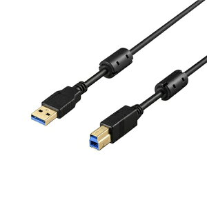 �o�b�t�@���[ [BU3ABFC30BK] USB3.2Gen1 A-B �t�F���C�g�R�A�t 3m �u���b�N